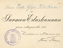 Lisää tietoa Eduskunta ja itsenäistyminen -tietopalketissa käytetyistä lähteistä.