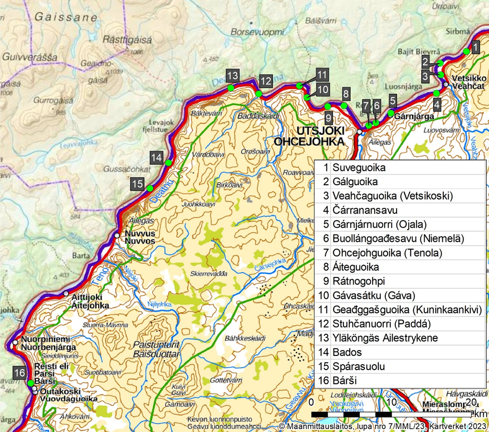 Meritaimenen kalastuspaikat