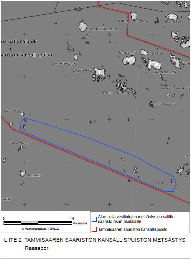 C:\Users\03052773\Work Folders\Omat tiedostot\Säädösvalmistelu\Säädösvalmistelu_LUMO\HE_1923 nojalla annetut lait\Liite 2 Tammisaaren saariston kansallispuiston metsästys.PNG
